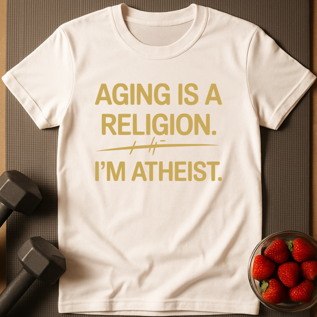 Aging is a Religion I'm Atheist T-Shirt