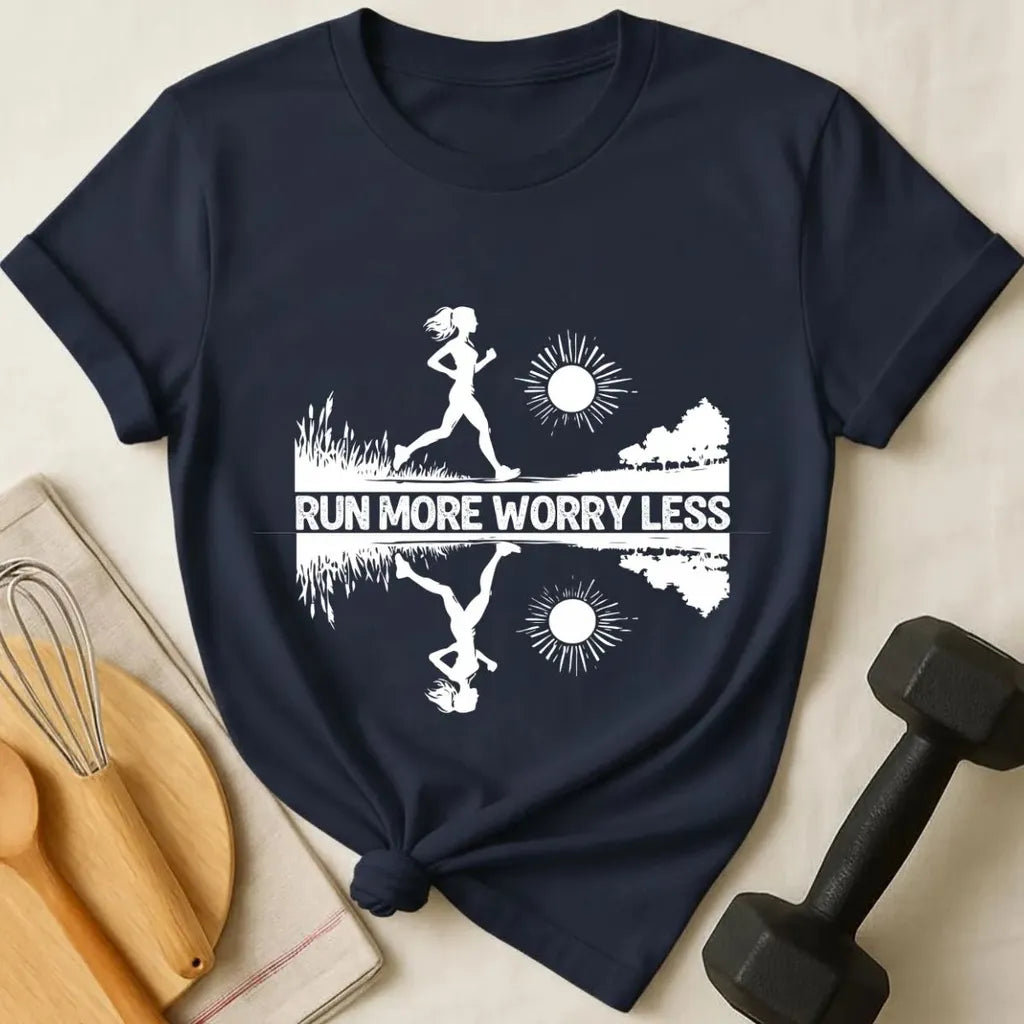 Run More Worry Less T-Shirt