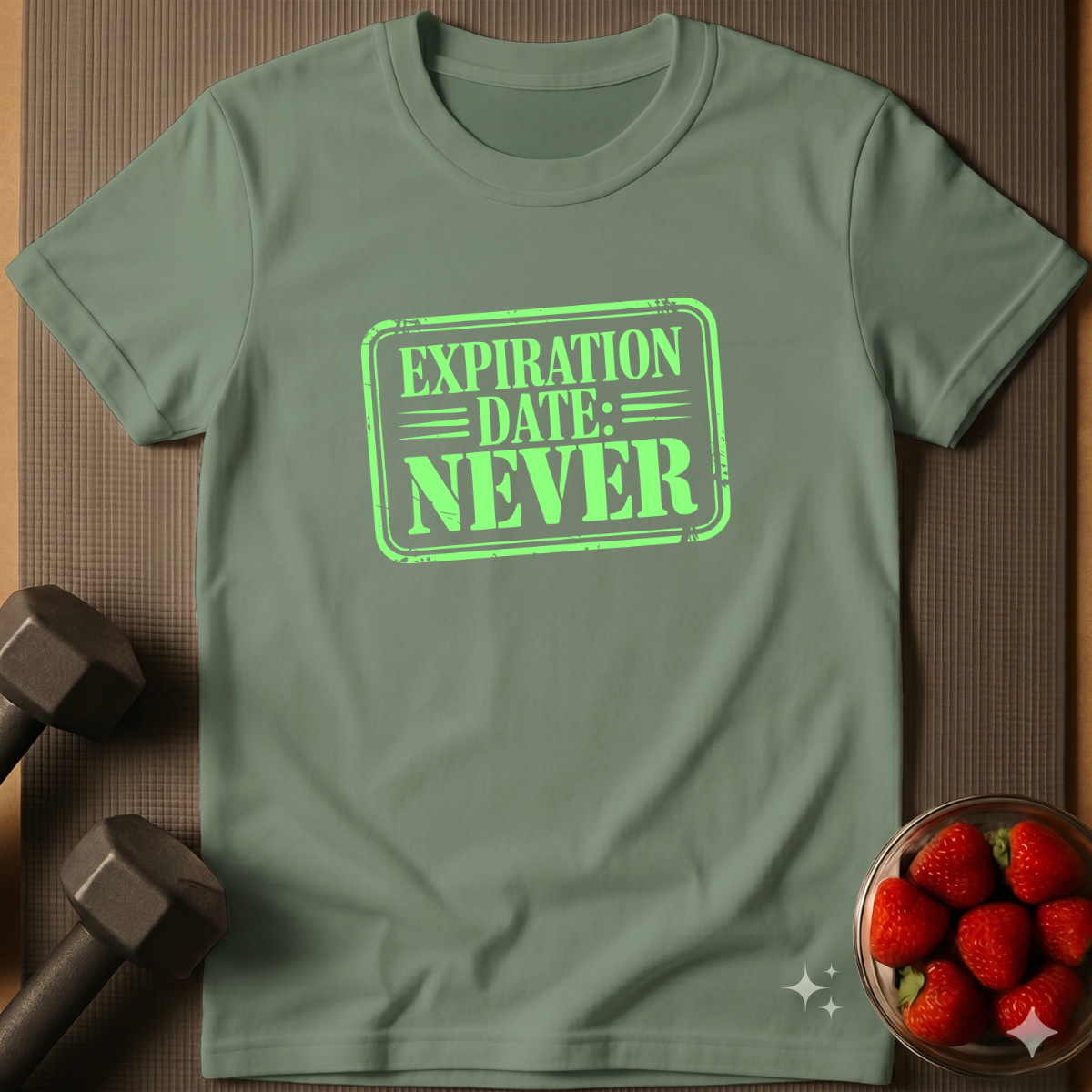 Expiration Date: Never. – Humor T-Shirt