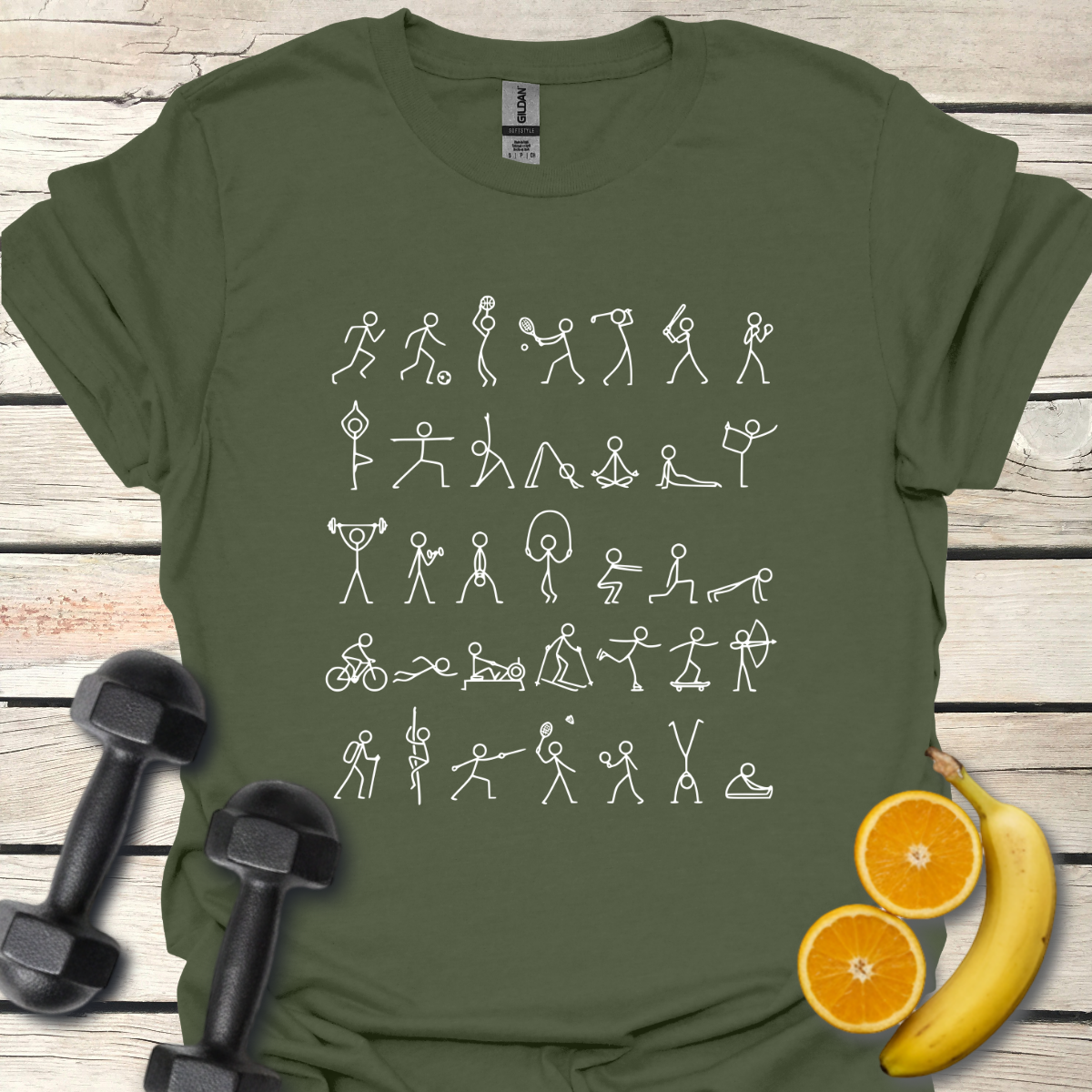 All-Sports Stick Figures T-Shirt