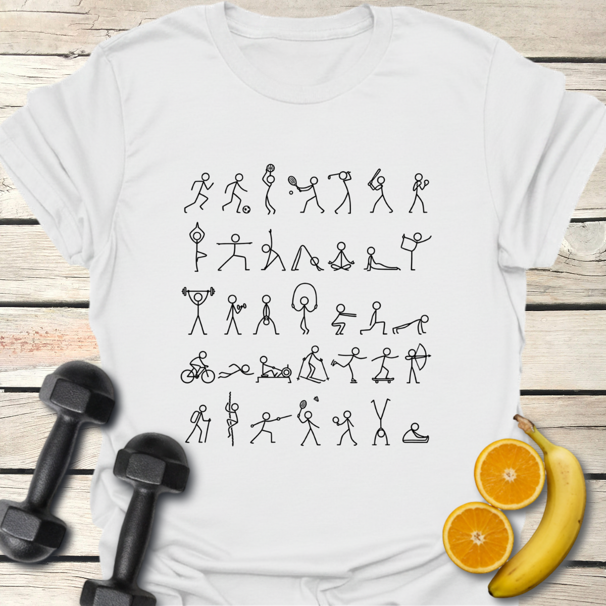 All-Sports Stick Figures T-Shirt