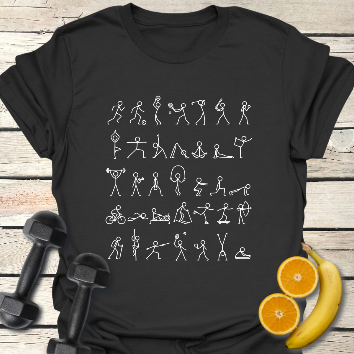 All-Sports Stick Figures T-Shirt