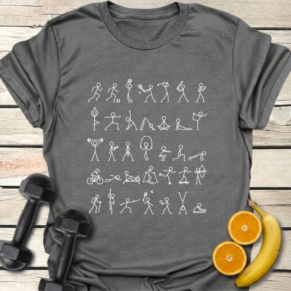 All-Sports Stick Figures T-Shirt