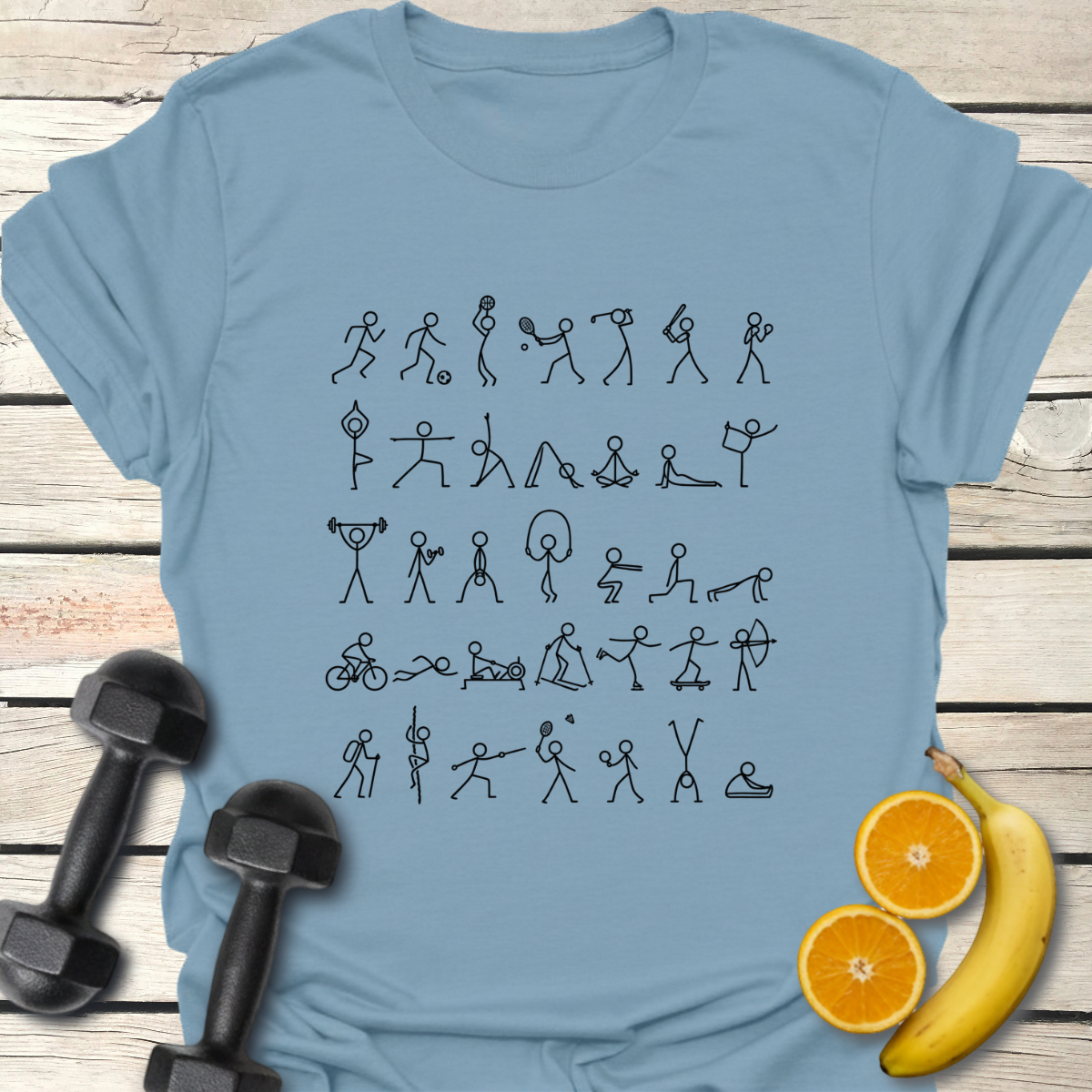 All-Sports Stick Figures T-Shirt