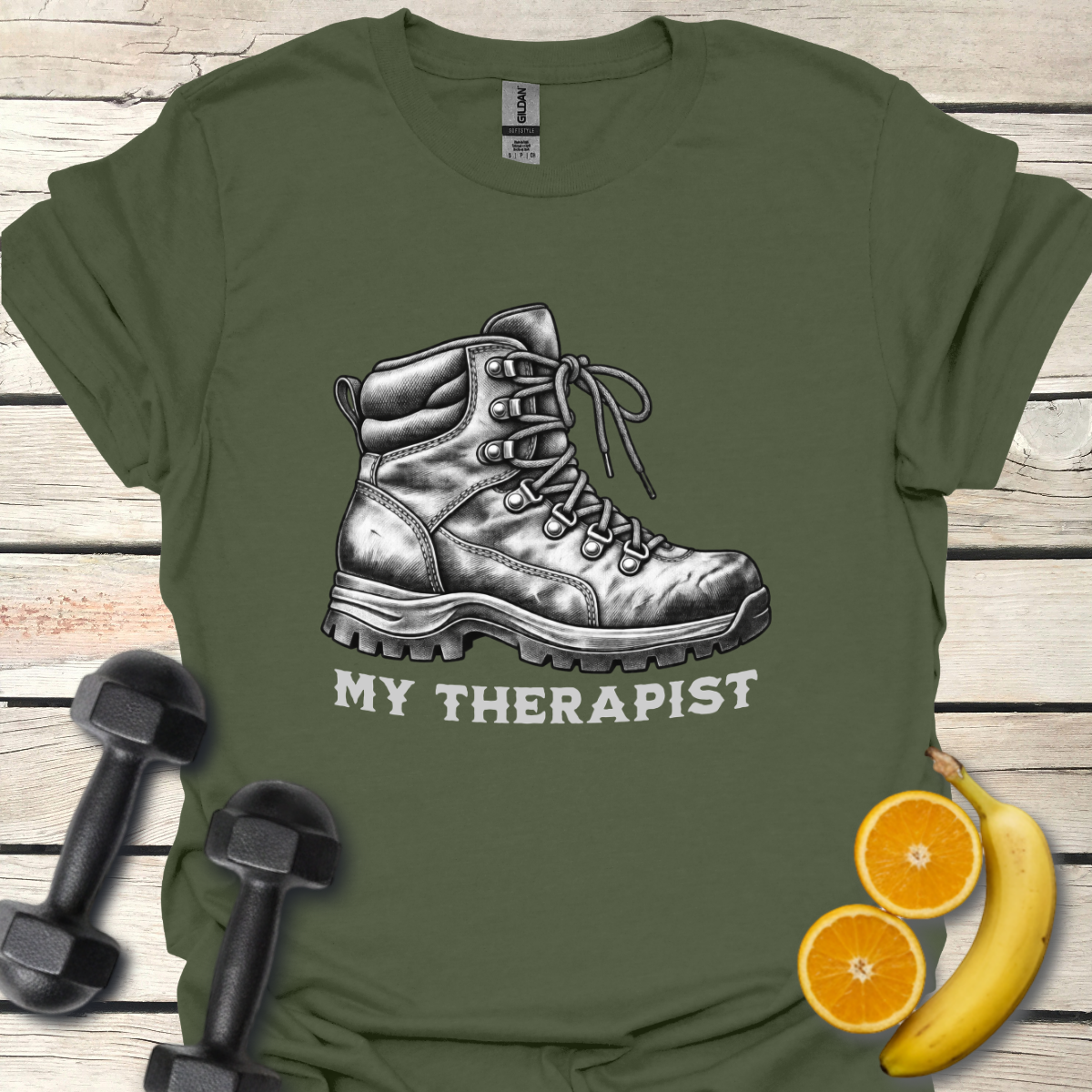 My Therapist Hiking Boot T-Shirt – Vintage Hiking Tee 40+