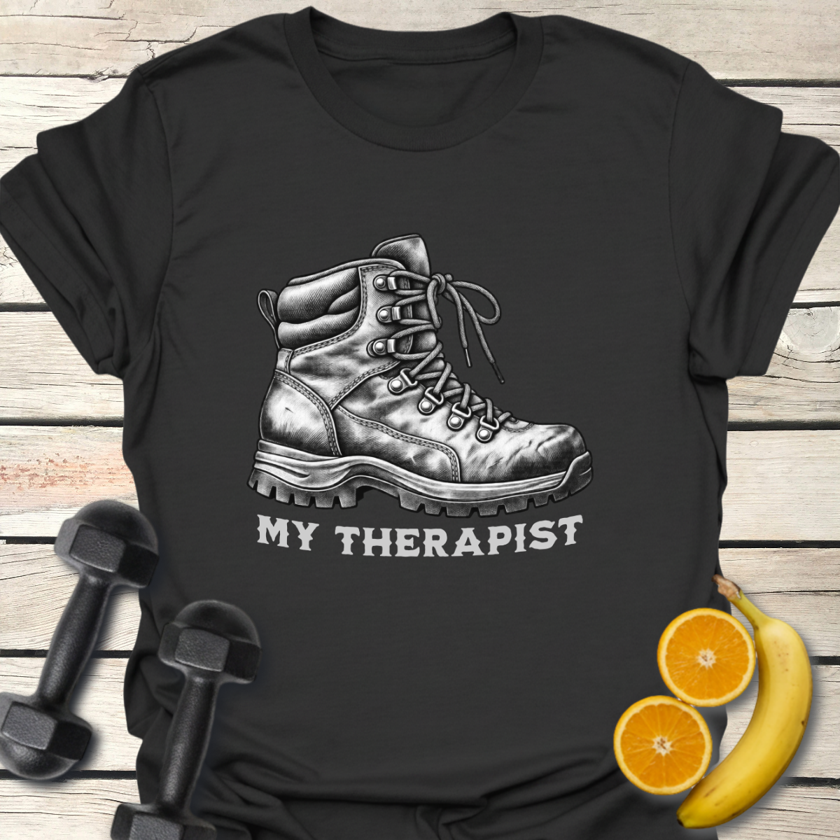 My Therapist Hiking Boot T-Shirt – Vintage Hiking Tee 40+