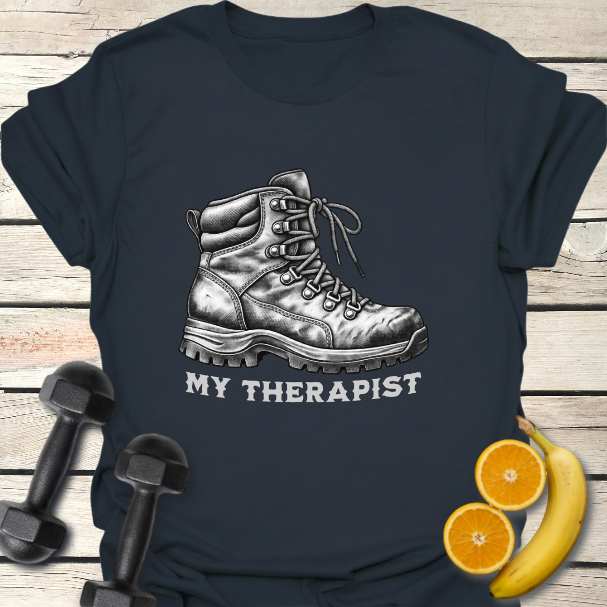 My Therapist Hiking Boot T-Shirt – Vintage Hiking Tee 40+