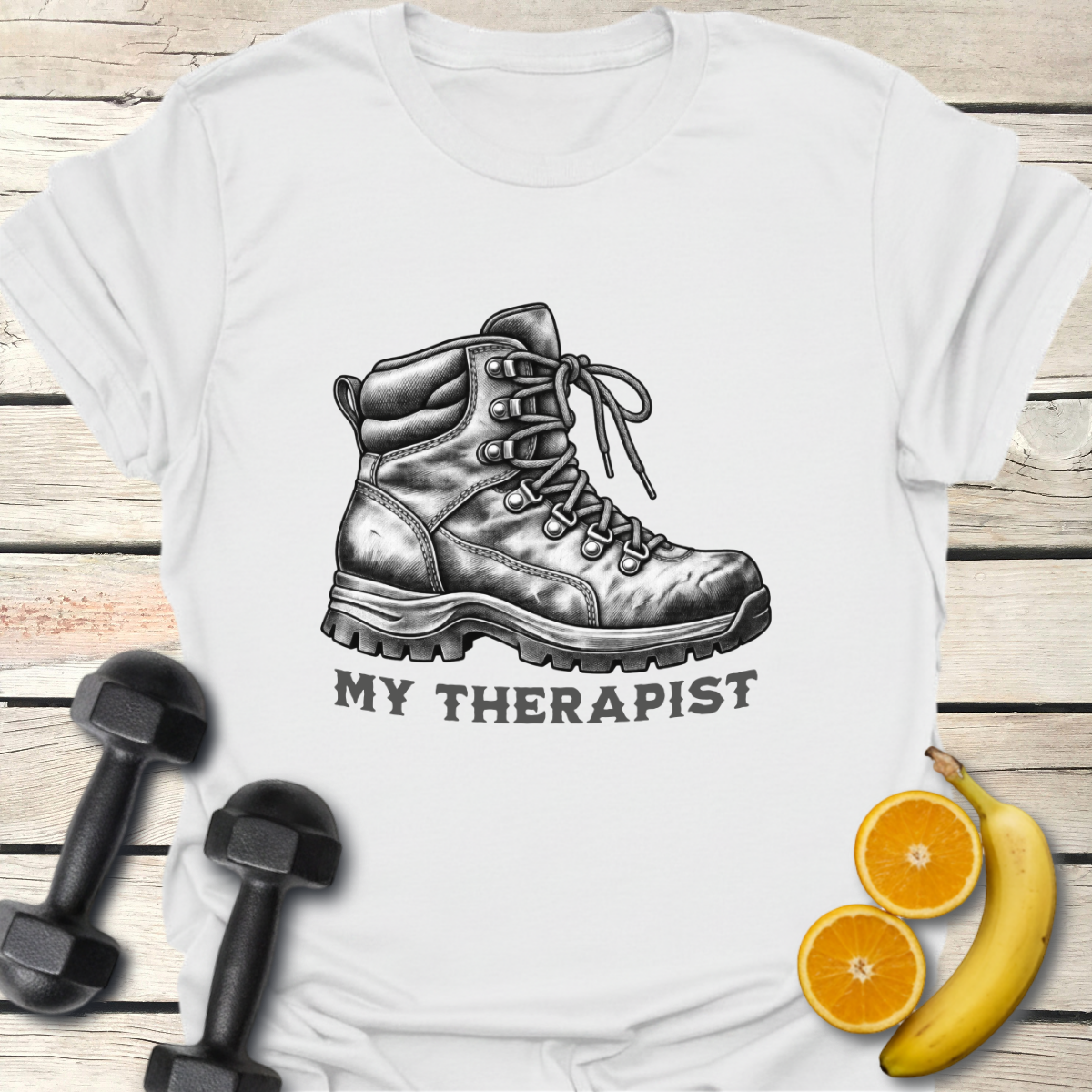 My Therapist Hiking Boot T-Shirt – Vintage Hiking Tee 40+