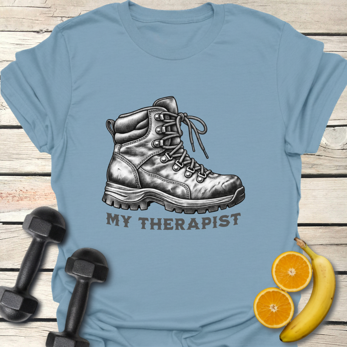 My Therapist Hiking Boot T-Shirt – Vintage Hiking Tee 40+