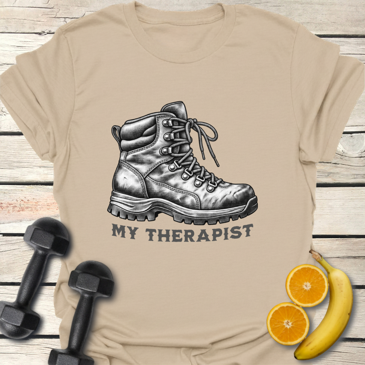 My Therapist Hiking Boot T-Shirt – Vintage Hiking Tee 40+