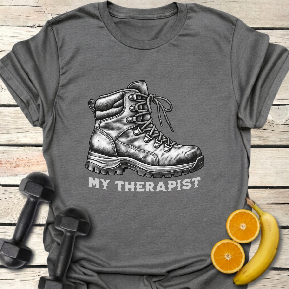 My Therapist Hiking Boot T-Shirt – Vintage Hiking Tee 40+