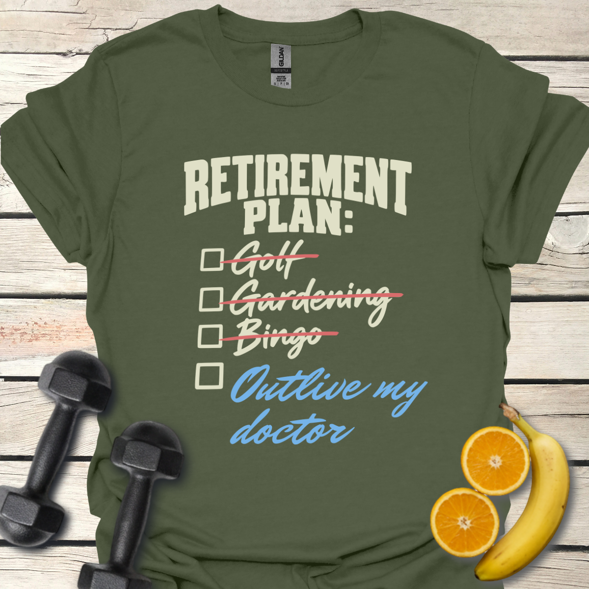 Retirement Plan Checklist T-Shirt – Funny Retirement Tee