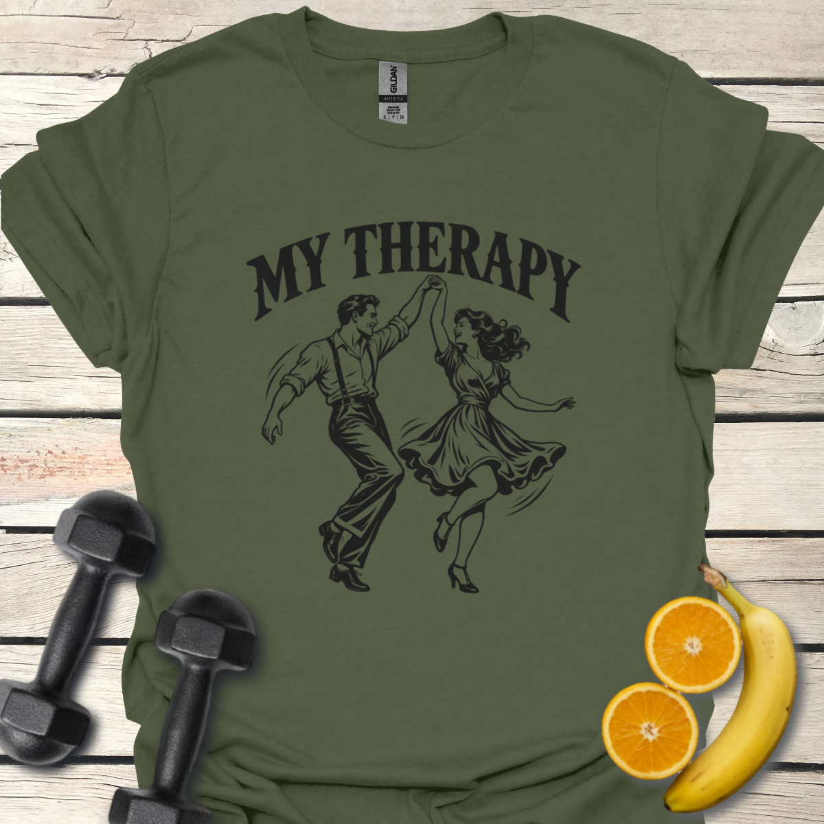 My Therapy Dancing T-Shirt – Swing Dance Tee for 40+