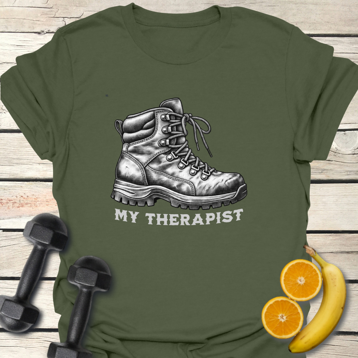 My Hiking Boot Is My Therapist T-Shirt