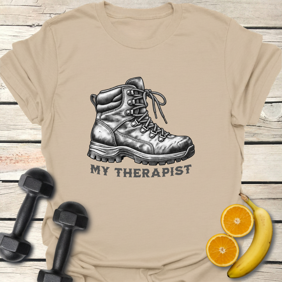 My Hiking Boot Is My Therapist T-Shirt