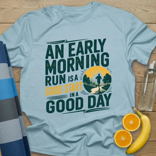 An Early Morning Run Is a Good Start in a Good Day T-Shirt
