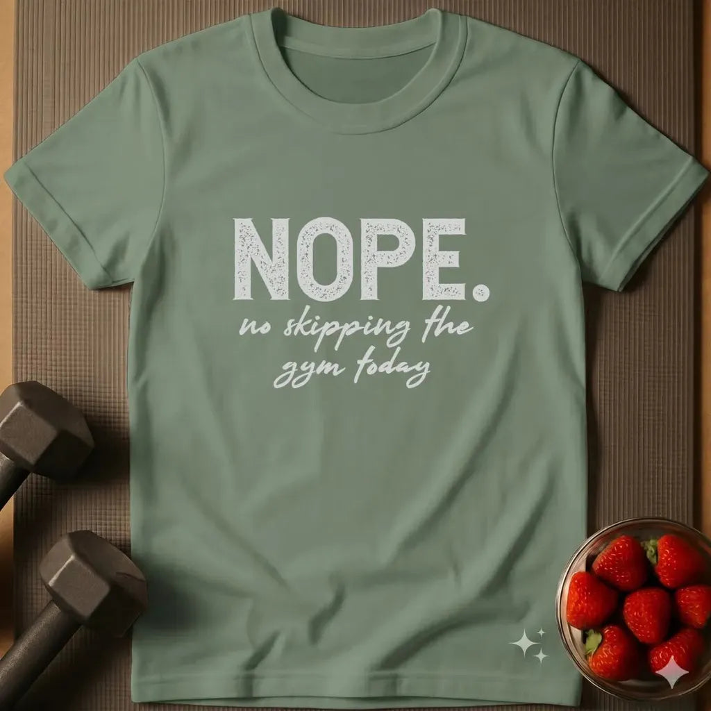 Nope. No Skipping the Gym Today T-Shirt