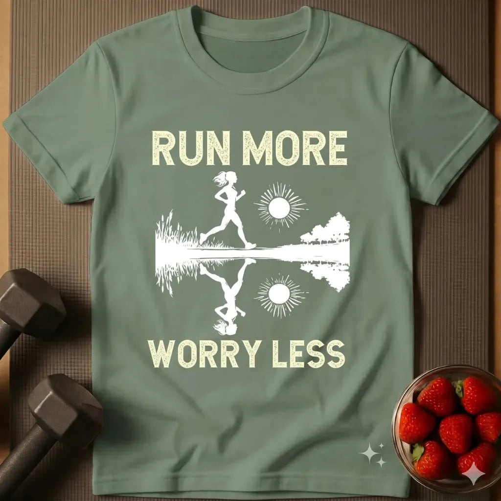 Run More Worry Less T-Shirt