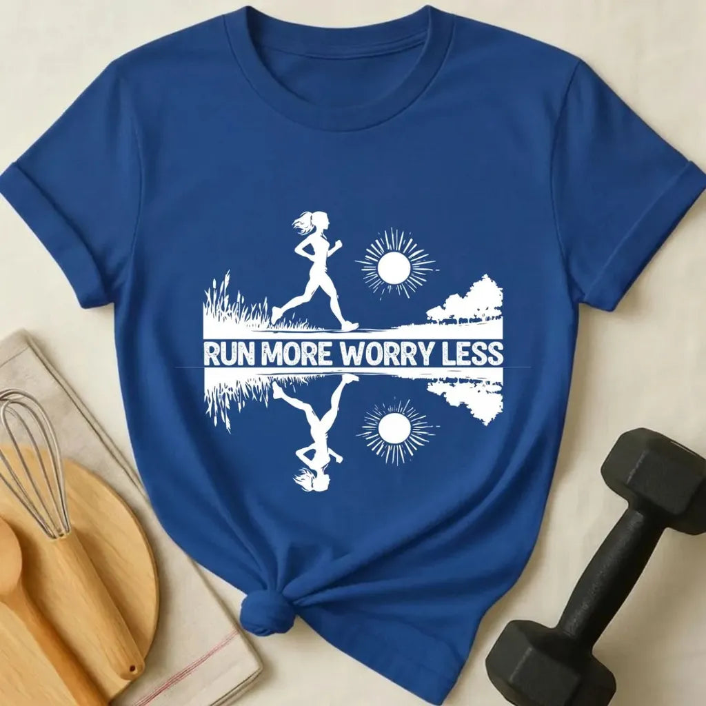 Run More Worry Less T-Shirt
