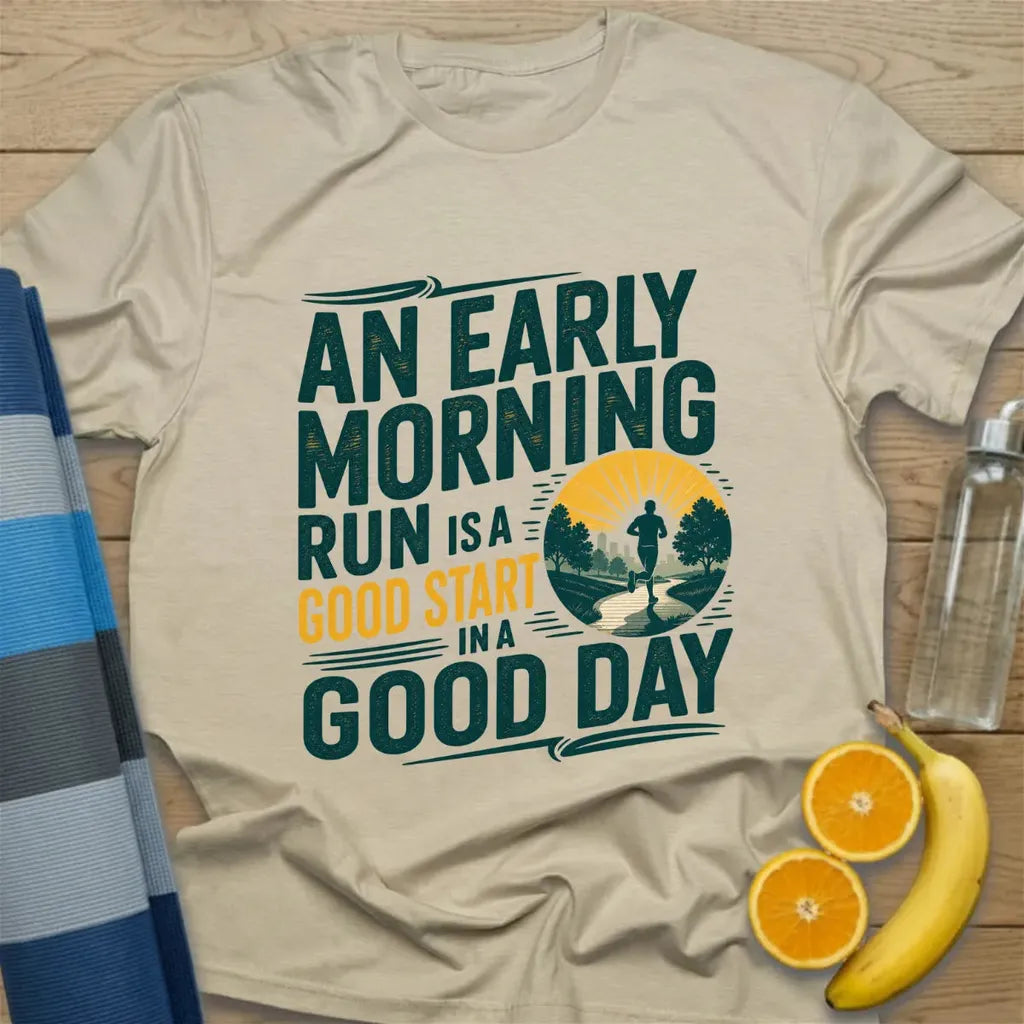An Early Morning Run Is a Good Start in a Good Day T-Shirt