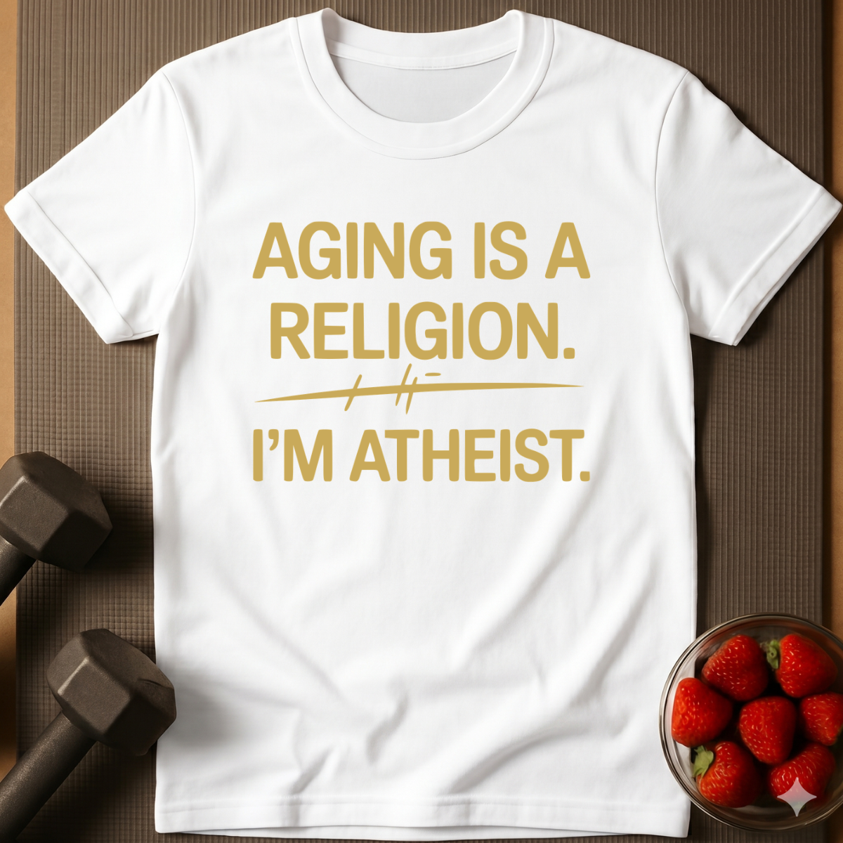 Aging is a Religion I'm Atheist T-Shirt