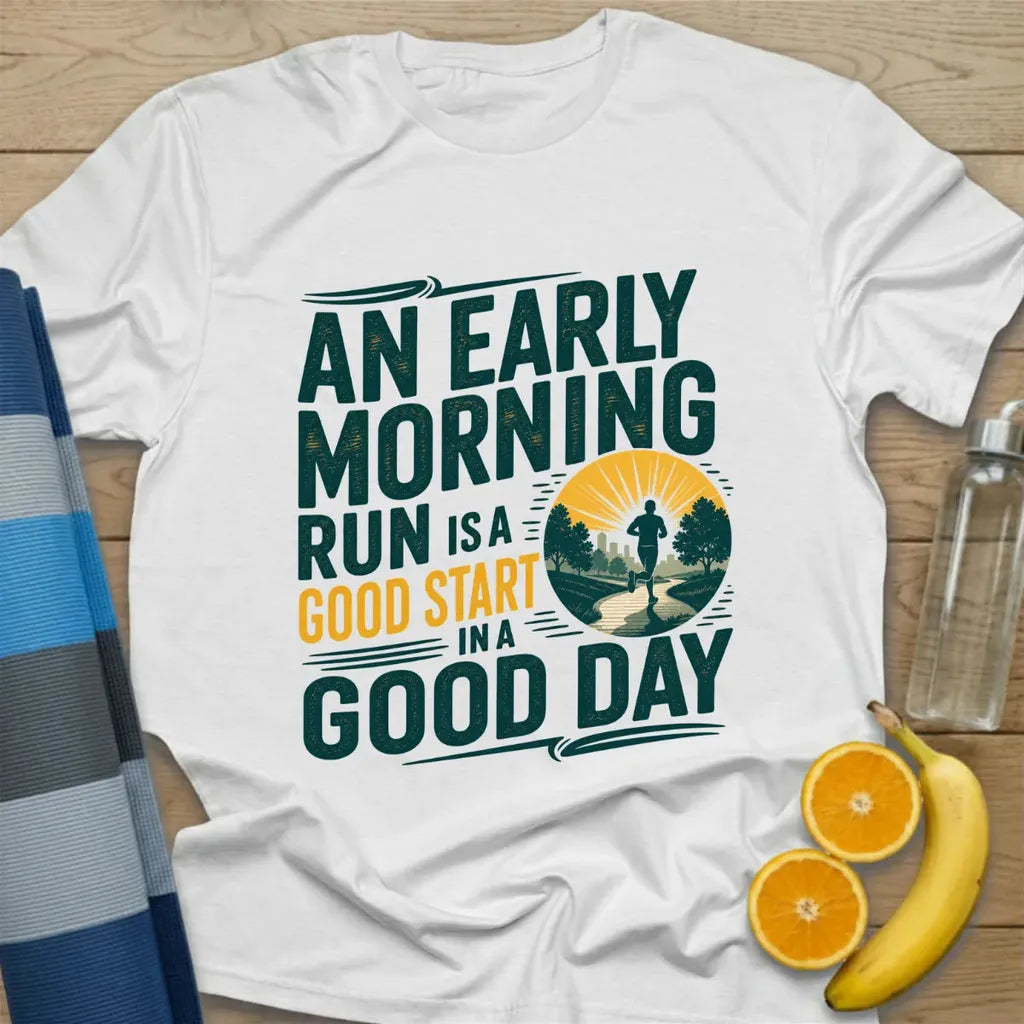 An Early Morning Run Is a Good Start in a Good Day T-Shirt