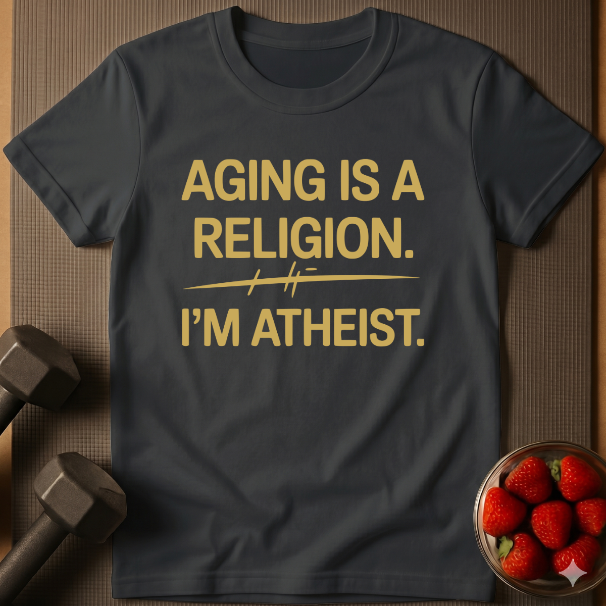 Aging is a Religion I'm Atheist T-Shirt