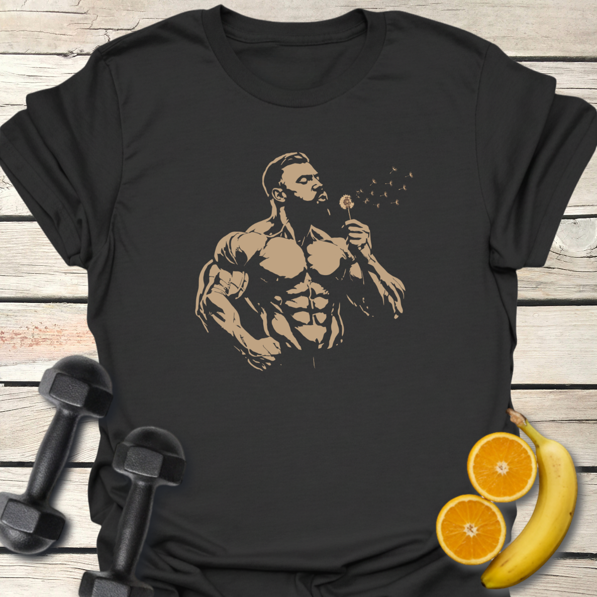 Muscles and Dandelion T-Shirt