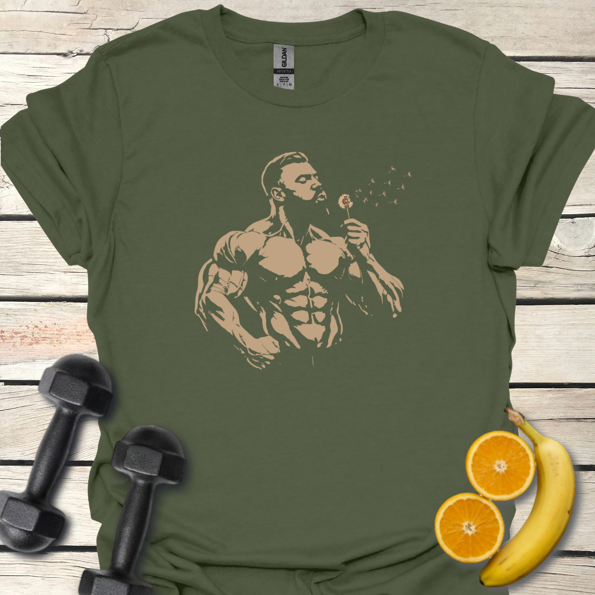 Muscles and Dandelion T-Shirt